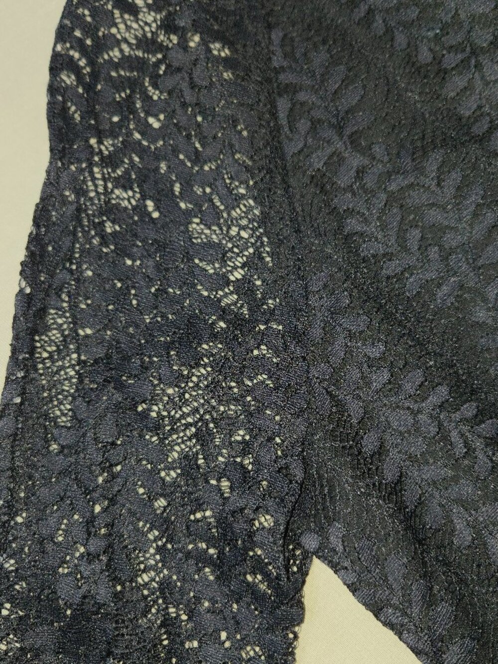RACHEL ROY Lace Bomber Jacket. sz XL. Long Sleeve Zip Front Striped Trim Ruffle - Picture 7 of 16